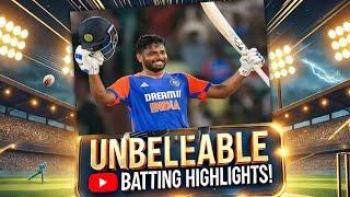 Sanju Samson batting today highlights || Sanju Samson 107 against South Africa t20