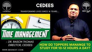 Time Management ?? How do Toppers manage their time effectively ? How to study 10-12 hours in a day?