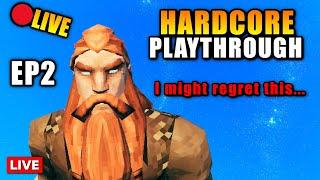 I MIGHT REGRET THIS... Valheim Hardcore Mode Playthrough Ep. 2