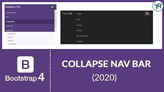 HOW TO CREATE CUSTOM COLLAPSE NAVBAR IN BOOTSTRAP 4 (2020) | YOU CAN CREATE RESPONSIVE NAVBAR