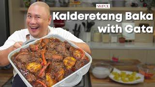 Kalderetang Baka with Gata Recipe! | Chef Tatung