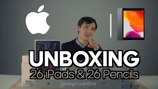 UNBOXING 26 iPads & 26 Apple Pencils.Распаковка Айпадов Атырау 2019