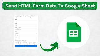 Send HTML Form Data To Google Sheets  in just 2 minutes | Google sheets