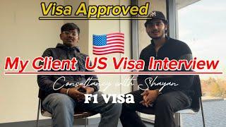 USA F1 VISA Approved | Full Interview of my Client| USA International Student Visa Approved | 