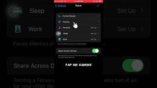 #SHORTS   How To Enable Gaming Mode in iphone 2023 || Gaming Mode in iphone  || iphone Gaming Mode