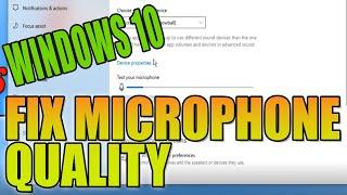 How To FIX Microphone Quality In Windows 10 | Sounds Like A Old Phone FIX Blue SnowBall Mic Quality