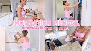 MOTIVATION MÉNAGE DERNIER NETTOYAGE À L' APPART RECETTES & TO DO LIST