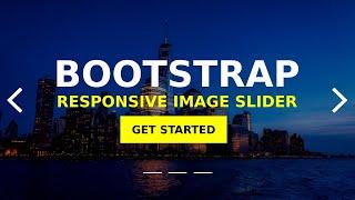 How to Create An Image Slider in HTML, CSS and Bootstrap Step by Step | Responsive Image Carousel