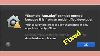 App Can't Be Opened Because It is from an Unidentified Developer on Mac Sequoia/Sonoma (Fixed)