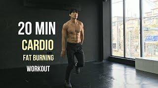 20 MIN FAT BURNING CARDIO WORKOUT (NO EQUIPMENT) 20분 유산소 운동 루틴 (체중 감량 & 장비없음)