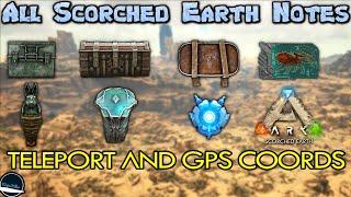 All Scorched Earth Explorer Note locations in Ark Survival Evolved