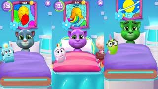 Blue Vs Purple Vs Green My Talking Baby Tom 2 Vs My Talking Tom 2