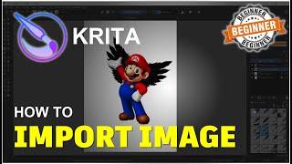 Krita How To Import Image Tutorial