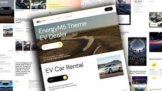 EV Dealer Website builder | EV car rental Website  | EnergyM5 for Mobirise