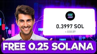 EARN FREE 0.25 SOLANA Every 60 minutes | no investment at all || make money online