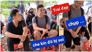 Trai đẹp đỏ mặt vì bị DIVA Cát Thy thả thính | Bánh tráng trộn Cát Thy