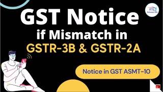 Gst Notice in form Ast 10 mismatch in gstr3b and gstr2a | GST Notice in AST-10