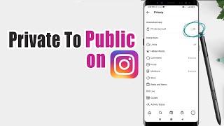 How To Change Instagram Profile From Private To Public