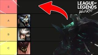 WILD RIFT Tier List Patch 5.2c - MORDEKAISER RELEASE + RENGAR REWORK