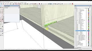 Присадка фурнитуры в SketchUp