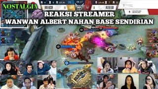 Reaction Streamer Moment Wanwan Albert Defend Base Sendirian!! RRQ vs Alter Ego Zona Esport