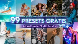 99 Presets Premium Gratuitos para Lightroom | Filtros compatíveis com PC e Celular | Formato XMP