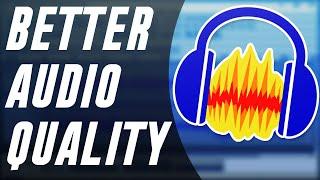 How To Make Your Audio/Voice Sound BETTER! Using Audacity Tutorial