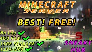 BEST MINECRAFT FREE HOSTING | SNEAKY HUB | NO LAG | JAVA + PE  + BEDROCK | NO ATERNOS |