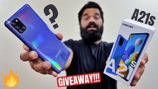 Samsung Galaxy A21s Unboxing & First Look - Infinity-O Display | 5000mAh | 48MP | GIVEAWAY