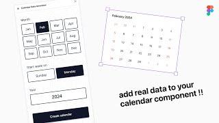 Add real dates to calendars in Figma