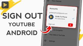 how to SIGN OUT of YouTube App on Android mobile