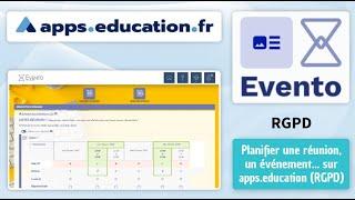 Tutoriel - Evento (MAJ 2023) des Apps.education.fr