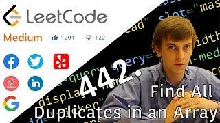 LeetCode 442. Find All Duplicates in an Array (Solution Explained)