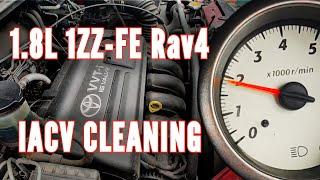 High / Low Idle RPM fix - IACV cleaning (Toyota Rav4 1.8L 1ZZ-FE 1999-2005)