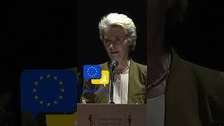 Ukrainians want their children to live free from fear in a peaceful Europe! #VonderLeyen