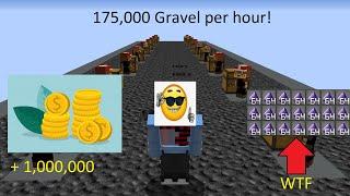 gravel minions are OP (skyblock ironman)