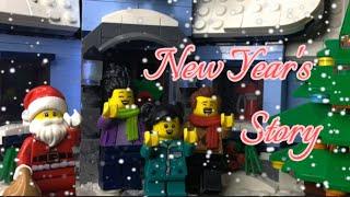 Лего анимация новогодняя история Lego Stop motion animation New Year's story