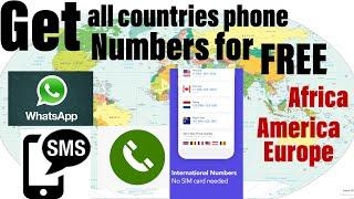 How to get free USA phone number 2021/ USA, Africa,Asia,Europe,USA.get any country phone number