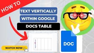 How To Align Text Vertically Within Google Docs Table