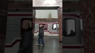 Train arriving at Rustaveli #shorts #lofi #train #metro #tbilisi #transport Tbilisi Metro