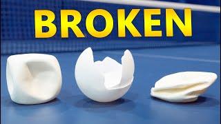 Broken Ping Pong Balls