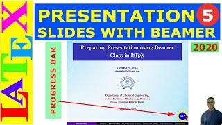 Presentation Slides with Beamer | 5. Progress Bar and Zooming | (Latex Basic Tutorial-29)