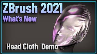 003  ZBrush 2021 Dynamic Cloth Demo Head Cover