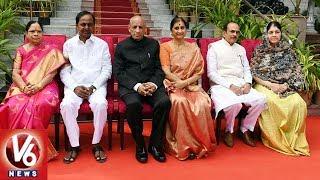 KCR Photo Session After Taking Oath As Telangana CM | V6 News