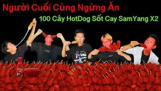 Người Cuối Cùng Ngừng Ăn 100 Cây HotDog Phô Mai Sốt Cay SamYang x2 Sẽ Thắng 10 Triệu