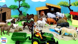 Farm Pond and Place for Farm Animals! Barnyard Animal Figurines