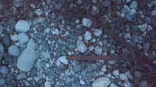 Drone footage of Feather River mining site near Bald Rock Dome in Northern California