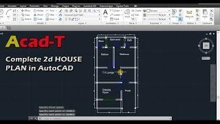 How to Create Complete 2d HOUSE PLAN in AutoCAD, Site Plan of House - AutoCAD tutorial