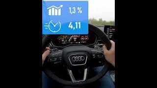 AUDI RS4 - POV 0 to 250 km/h on damp AUTOBAHN #shorts #audi