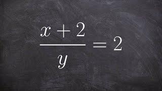 Learn how to solve a rational literal equation